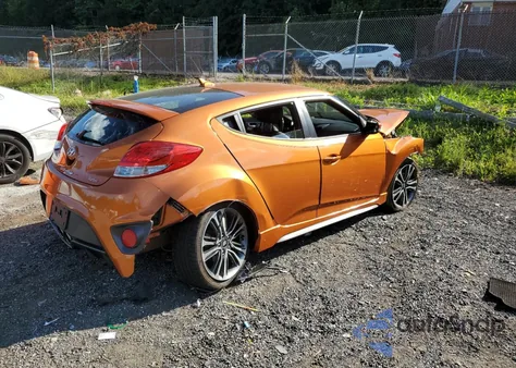 2016 Hyundai Veloster Turbo из США, поврежденный, VIN KMHTC6AE5GU285360